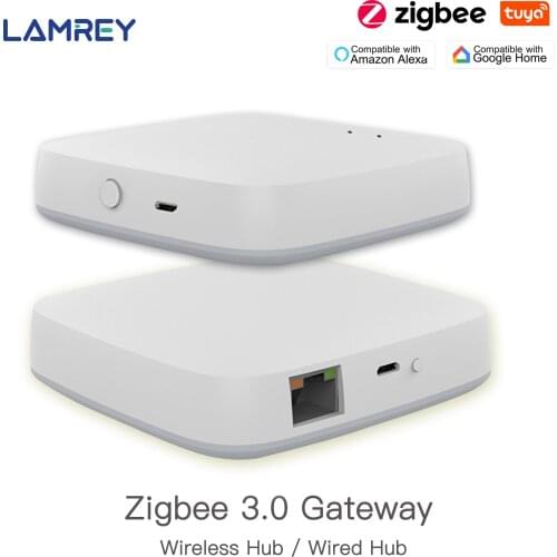 Tuya ZigBee Gateway Hub Smart Home Bridge Smart Life APP Wireless Remote Controller Works with Alexa Google Home