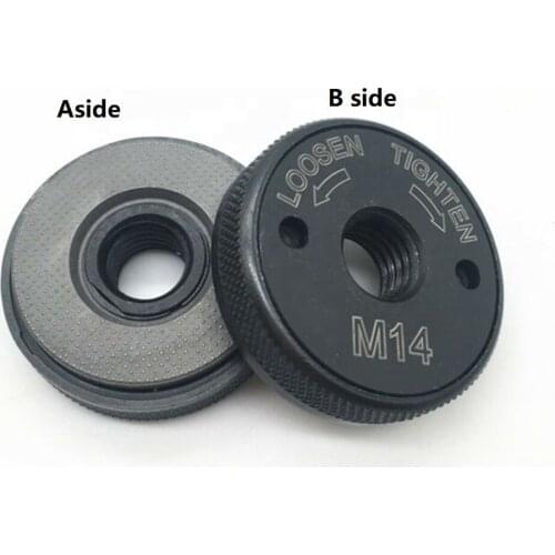 2pc M14 Quick-release Clamping Nut Self-locking/Bottom Pressure Plate Angle Grinder Flange Nut 14/16mm Flex 115 125 180 230