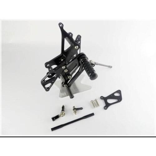 Black Rearset Rear Set Footpegs for 2005-2008 Kawasaki ZX6R ZX 6R ZX-6R