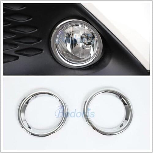 Carbon Fiber Color Front Grille Fog Lamp Cover Light Protector Trim Car Styling 2016-2018 For Toyota C-HR CHR C HR Accessories