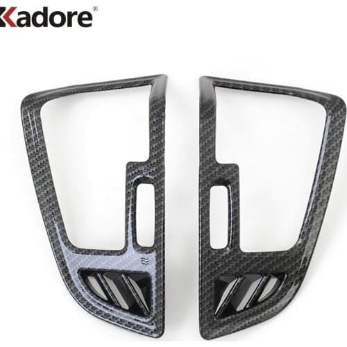 For Ford Escape Kuga 2017 2018 2019 ABS Matte Interior Trim Side Air Conditioning Outlet Cover AC Decoration Auto Accessories