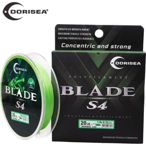 DORISEA S4 BLADE 4 Strands Braided Fishing Line 100M PE Extreme Braided Fishing Line Wire Pesca