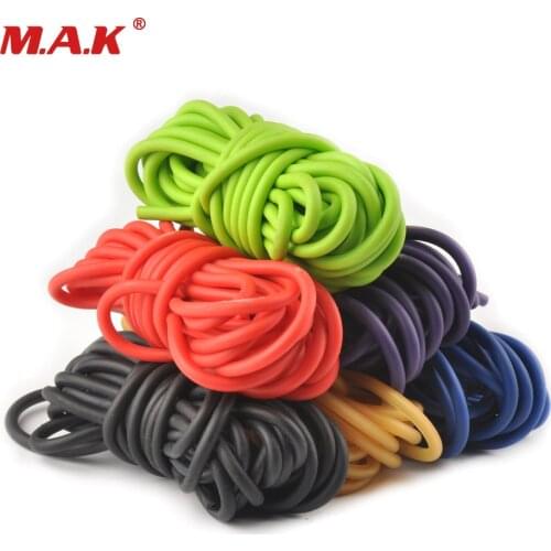 Rubber Tube 6 Color Length 5/10 m Diameter 5mm Replacement Band Slings Stretch Elastic Tube for Outdoor Hunting Accessory