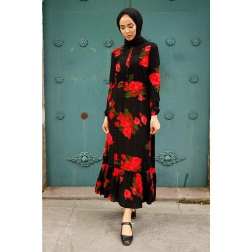 Women Islamic Clothing Hot Sale Full Length Hijab Turkey Dress For Muslim Long Sleeve Abaya Plus Size Pregnant Summer Jewish