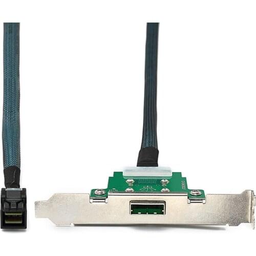 XT-XINTE Computer Hard Disk Server Base Station Data Cable MINI SAS 26P Sff-8088 Female To Sff-8643 60cm