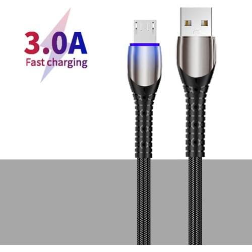 Micro USB Cable 3 A Fast Charging for Samsung S7 Xiaomi HTC LG Huawei Android Smart Phone 1M Charger Data Cord