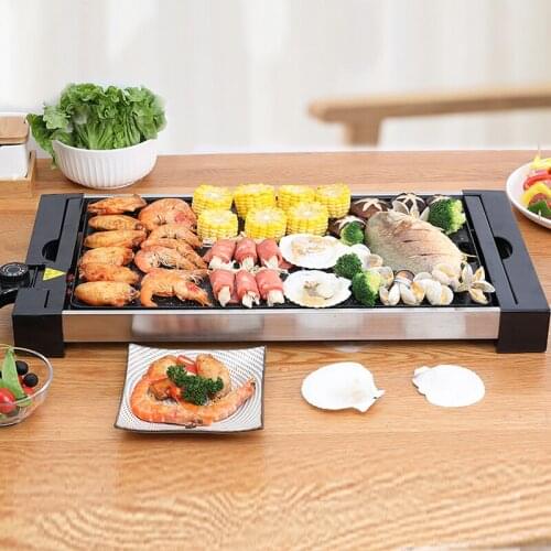 Barbecue Pot Household Electric Grill Pan Smokeless Non-stick Barbecue Machine Korean Electric Grill Barbecue Meat