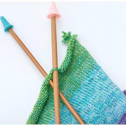 Looen 6PCS Knitting Needles Point Protectors Needle Tip Stopper for DIY Weave Knitting Sewing for Mom Sewing Tools Accessories