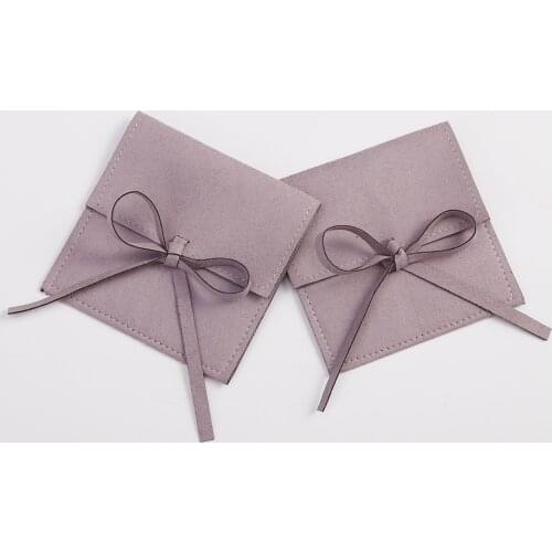 Microfiber Jewelry Bag for Earrings Necklace Christmas Jewellery Wedding Presents Velvet Gift Pouches Package Can Personalized