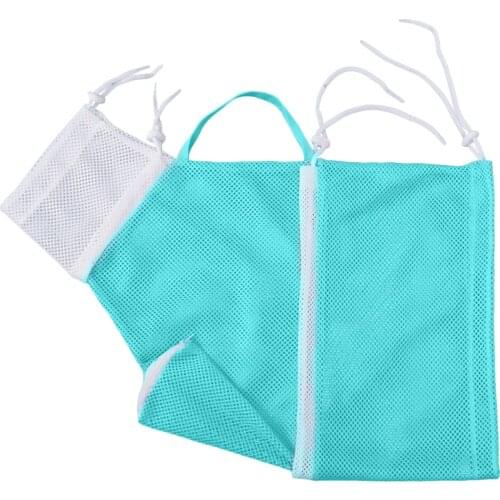 Washing Bag Polyester Medicine Taking Grooming Anti-Scratch Pet Bathing Soft Mesh Wide Opening Puppy Dog