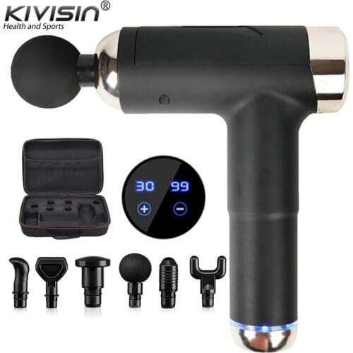 Fashion Smart Massage Muscle Gun Noise Reduction Design Cordless Vibration for Neck and Back Relaxer Massager Gun for Female