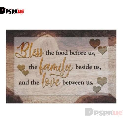 Dpsprue Full Square/Round Drill 5D DIY Diamond Painting "Family Love" Diamond Embroidery Cross Stitch 3D Decor Gift DF108