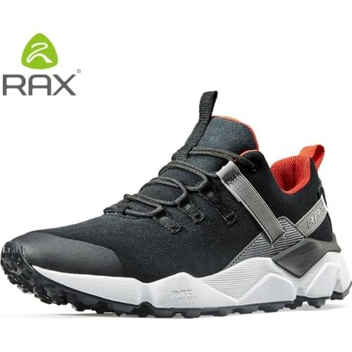RAX 2020 New Breathable Outdoor Trekking Backpacking Travel Shoes Mens Suede Leather Waterproof Cushioning Hiking Shoes For Men