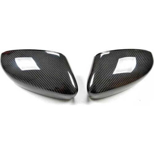 New Carbon Fiber Car Side Door View Mirrors Replacment Cover For Skoda Fabia 2015-2017