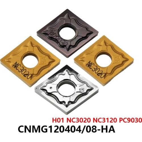 Carbide Cutting Inserts CNMG120404-HA CNMG120408-HA H01 NC3020 NC3120 PC9030 CNMG 120404 120408 Turning Tool Lathe Cutter CNC