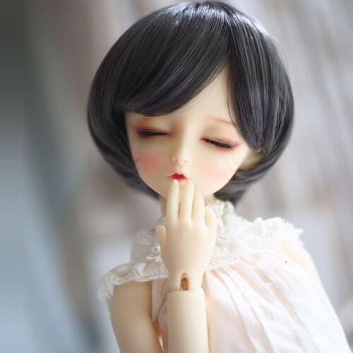 Newest 1/3 1/4 1/6 Bjd SD Doll Wig Wire Short Grey High Temperature BJD Super Dollfiles Doll Hair Wig