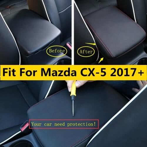 Yimaautotrims Seat Armrest Storage Box Protection Mat Cover Trim Interior Accessories For Mazda CX-5 CX5 2017 - 2021