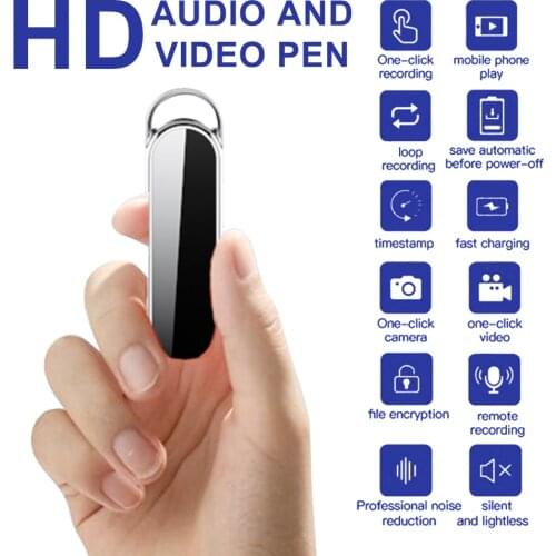 D8 Professional Wide Angle Video Audio Recorder Full HD Mini USB Camera Pen Loop Record Phone OTG Auto Recording Built-in Mic