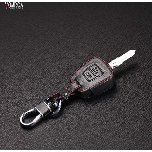 2 Buttons Remote genuine leather New Car Styling Key Cover for Opel Vauxhall Astra Zafira For Omega Insignia Key Case