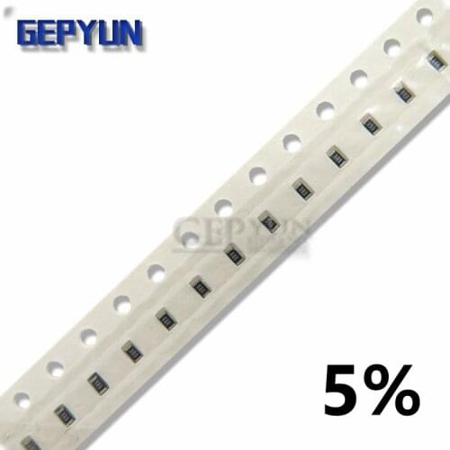100Pcs 0603 SMD 5% resistor 0R ~ 10M 0 1 10 100 150 220 330 ohm 1K 2.2K 10K 100K 0R 1R 10R 100R 150R 220R 330R Gepyun resistance