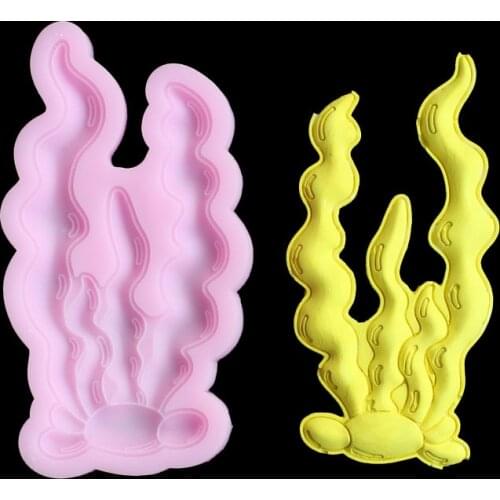 Seaweed Silicone Mold Ornament Gypsum Clay Resin Candle Mold, Gumpaste Mold, Sugarcraft, Kitchen Utensils