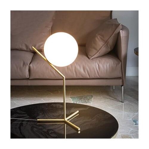 Nordic glass ball bubble iron gold table lamp Bedroom bedside glass table lamp