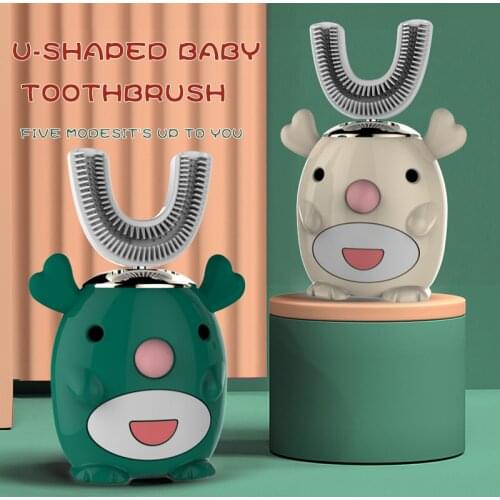Smart 360 Degrees XioMi Electric Toothbrush Kids Silicon Automatic Ultrasonic Teeth Tooth Brush Cartoon Pattern Children Sonic