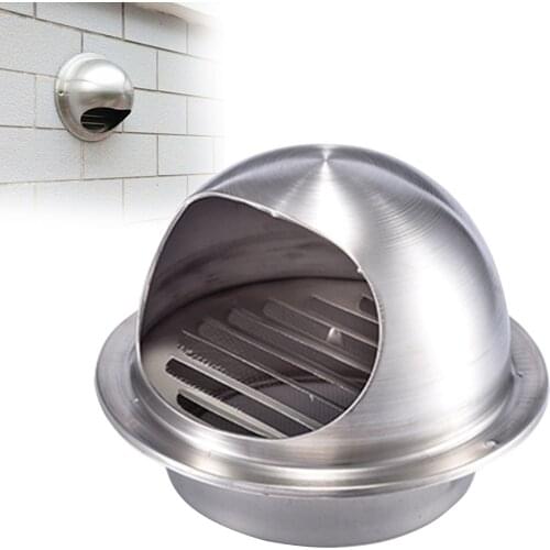 100/120/150/200/250 mm stainless steel exhaust hood, hood external wall vent cap ventilation cap air ventilation ventilation fan