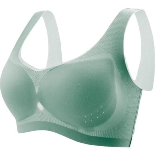 Plus Size Bra Seamless Bras For Women Ultra Thin Underwear Women Push Up Bra Big Size Lce Silk Breathable Female Bra wfws20 1pcs