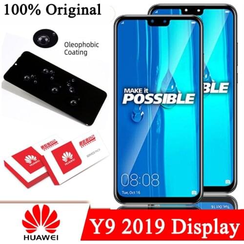 100% Original 6.5'' Display for Huawei Y9 2019 LCD Touch Screen Digitizer Enjoy 9 Plus JKM-LX1 JKM-LX2 JKM-LX3 Repair Parts