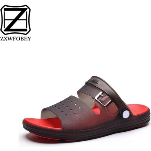 ZXWFOBEY Men Couples Sandals Shoes Summer Beach Slippers Casual Sneakers Flip Flops Outdoor Garden Shoes