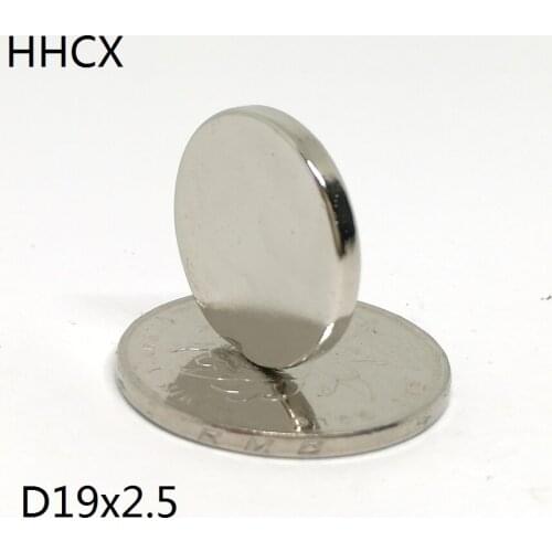 10 20 50 100PCS/LOT Disk magnet 19x2.5 N35 Magnet 19*2.5 Magnets 19 x 2.5 for speaker