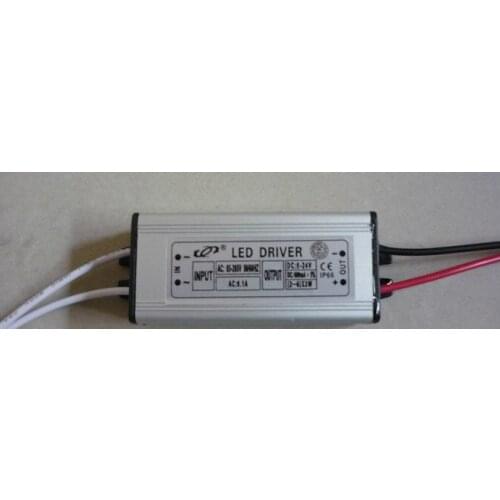 10 pieces Waterproof Constant Current Driver AC85-265V to DC8-24V 600mA for 2-6pcs 3W High Power LED