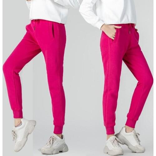 100% Cotton Womens Sweatpants And Joggers Patchwork Sweat Trousers Ladies Spring and Autumn Womens Black White Pants