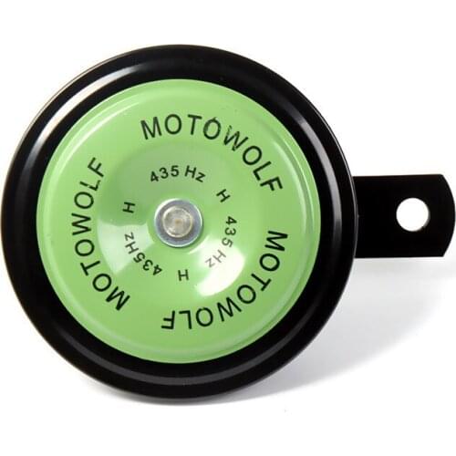 12V Motorcycle Horn Moto Trumpet Black Loud 110db Moped Dirt Bike Electric Vehicle Scooter Air Horns Motorbike Classic Horn