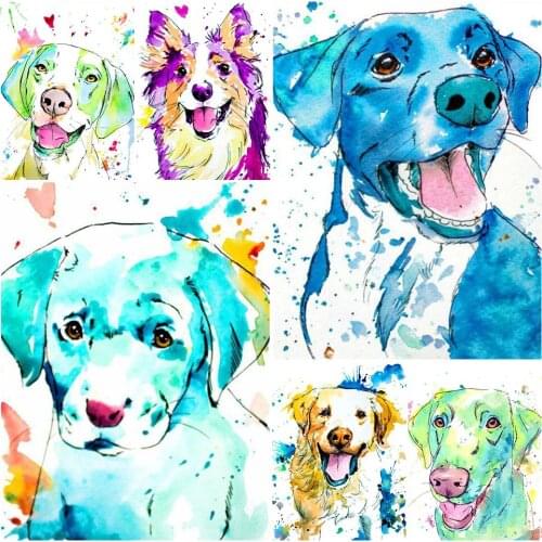5D Diamond Painting Animal Dog Full Drill Mosaic Pictures of Rhinestones Embroidery Handmade Hobby Cross Stitch Kits Home Decor