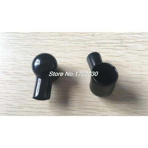 6 x Black Soft Plastic Smokin Pipe Shaped Battery Terminal Caps Boots