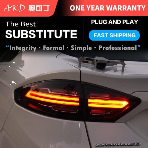 AKD tuning cars Tail lights For Ford Mondeo 2013-2016 Fusion Porsche Design Taillights LED DRL Running lights Fog lights