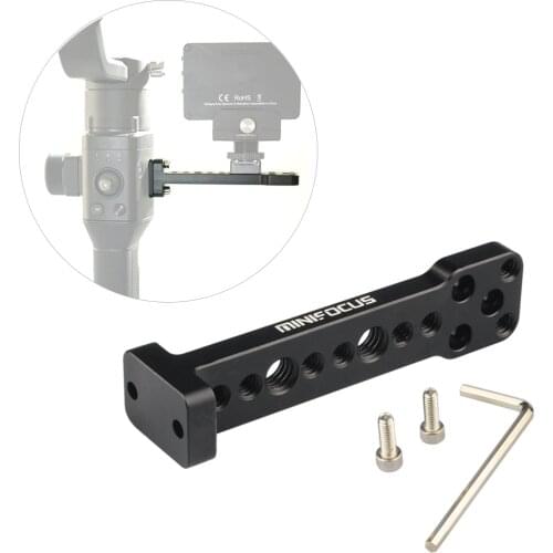 Aluminium Alloy External Extension Mounting Plate Bracket Mic Monitor Mount Arm adapter for DJI Ronin S Ronin-S2 SC RS2 Gimbal