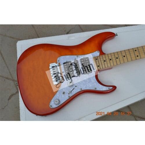 Free shipping cherry burst st fine electric guitar with wilkinson hardware Y04