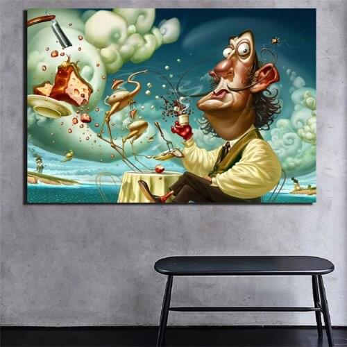 Salvadores Dalies Painting Abstract Canvas Painting Oil Print Poster Wall Art HD Picture For Living Room Home Decor