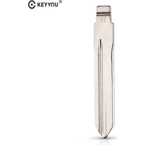 KEYYOU 17# Replacement Flip Remote Key Blade Car Key blank For Citroen Elysee Picasso Remote Key