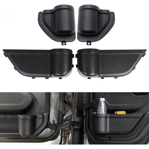 2pcs Car Front Door Storage Boxes Car Organizer For Jeep Wrangler JL 2018 2019 2020 2/4 Door Net Pocket Replacement