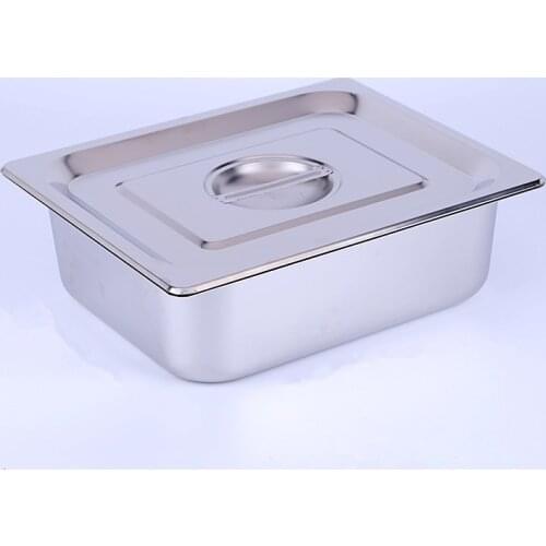 Metal aluminum Bain Marie 7L Jam Food Pan buffet warmer Inserts ice sauce soup stock pots tureens storage box bin with lid