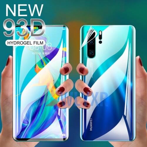 Front + Back Full Cover Soft Hydrogel Film For Huawei P30 P20 Lite Pro Nova 5i 4E 3i 5 Screen Protector Film For Honor 20 9X 10