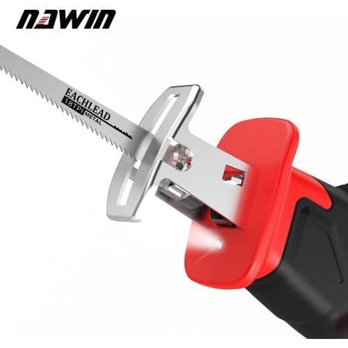 NAWIN Electric Saw Reciprocating Saw for Wood Metal Cutting DIY Power Saws with Saw Blades Electric Quantity Display