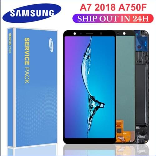 6.0'' Original LCD For Samsung Galaxy A7 2018 A750 SM-A750F A750F Display With Touch Screen Assembly Replacement Part