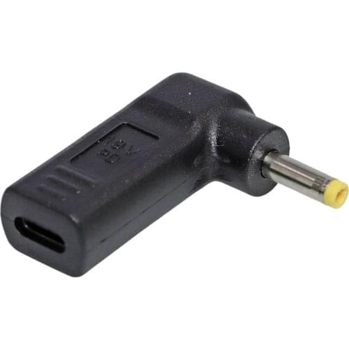 USB Type C Female to 4.0*1.7mm Male Plug Converter DC Charging Power Adapter For Lenovo IdeaPad 100-15 B50-10 YOGA 710 510-14ISK