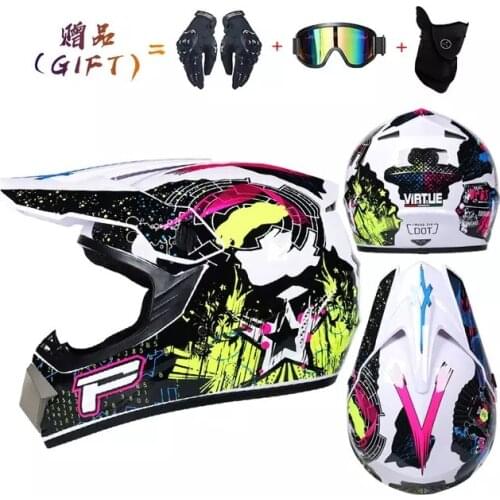 Free Gift Professional Racing Motocross Helmet Off Road Professional ATV Cross Helmet MTB DH Racing Motorcycle Helmet Dirt Bike