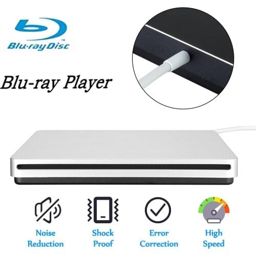 External 3D Blu Ray DVD Drive USB 3.0 BD CD DVD Burner Player Writer Reader for Mac OS Windows 7/8.1/10/Linxus,Laptop,PC